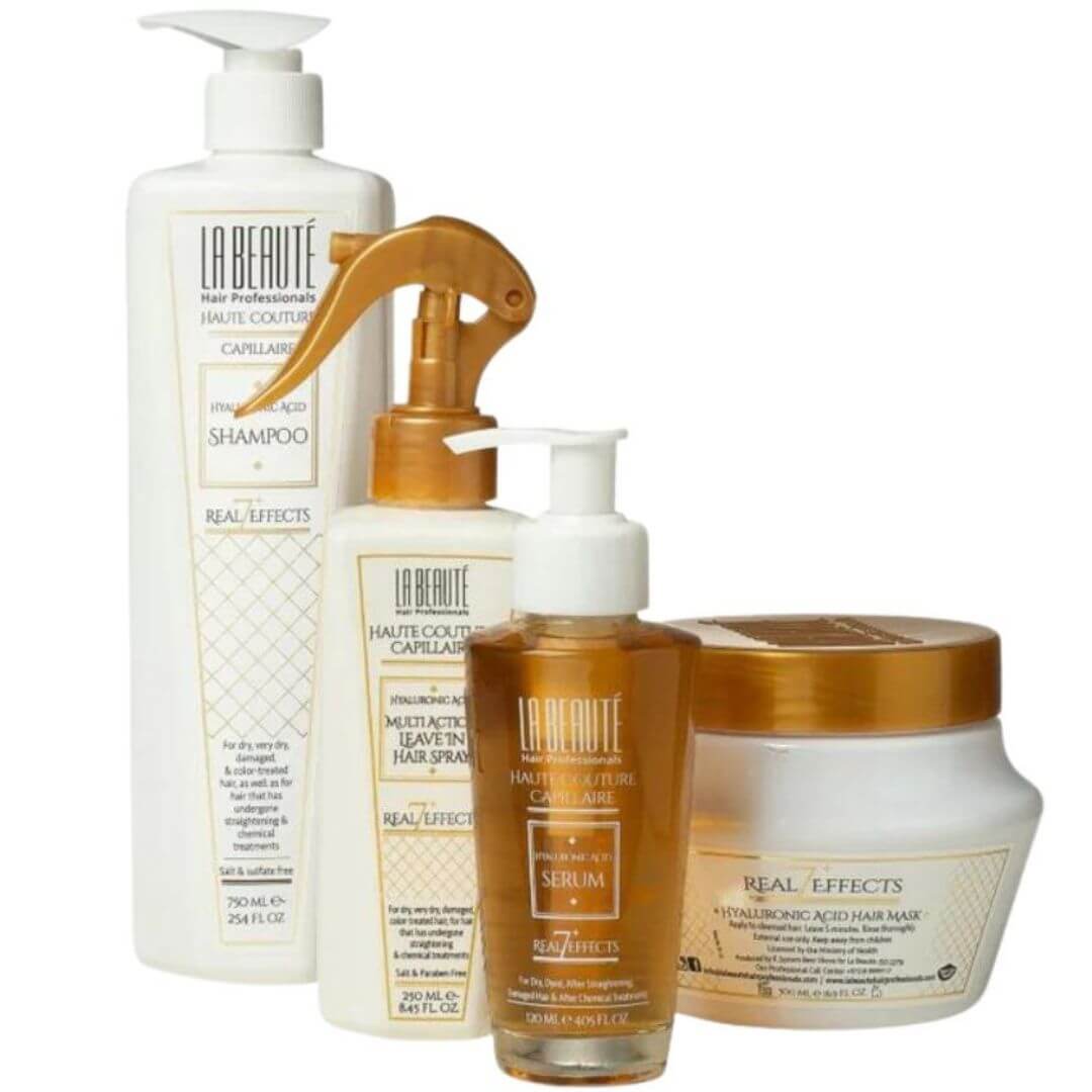 ערכת טיפוח היאלורונית לשיער יבש\פגום לה בוטה שמפו+מסכה+סרום לשיער +קרם סרום LA BEAUTE ערכת טיפוח היאלורונית לשיער יבש\פגום לה בוטה שמפו+מסכה+סרום לשיער +קרם סרום LA BEAUTE
