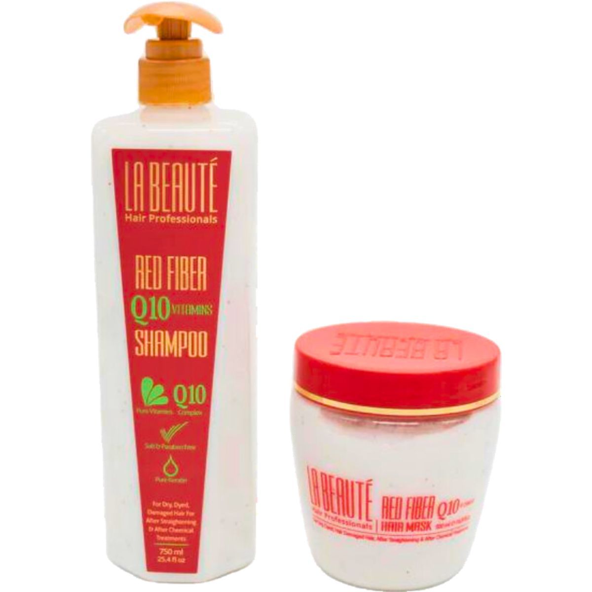 ערכה לשיער שמפו + מסכה רד פייבר קיו 10 לשיער צבוע, יבש ופגום ולשיער שעבר החלקות לה בוטה LA BEAUTE ערכה לשיער שמפו + מסכה רד פייבר קיו 10 לשיער צבוע, יבש ופגום ולשיער שעבר החלקות לה בוטה LA BEAUTE
