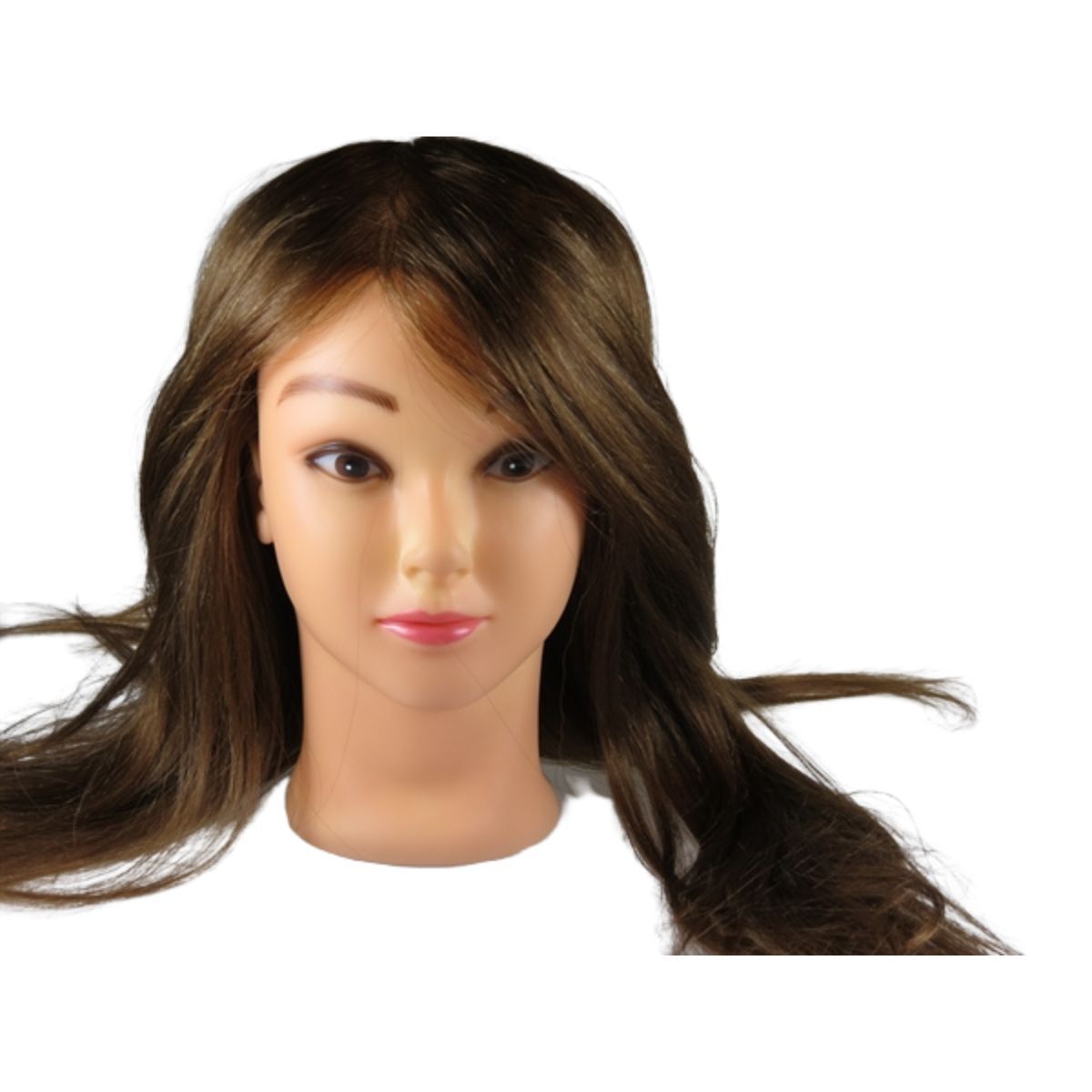 ראש בובה לתסרוקות שיער צבע חום שיער 50% שיער טבעי ראש בובה לתסרוקות שיער צבע חום שיער 50% שיער טבעי