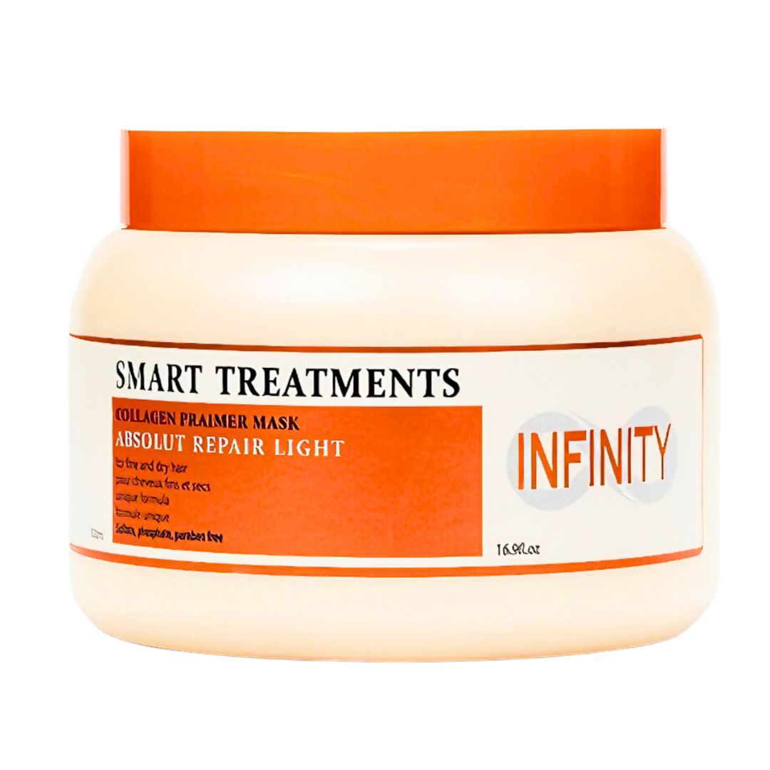 מסכת פריימר לשיער דק, דליל ויבש INFINITY אינפיניטי 500 מ"ל מסכת פריימר לשיער דק, דליל ויבש INFINITY אינפיניטי 500 מ"ל