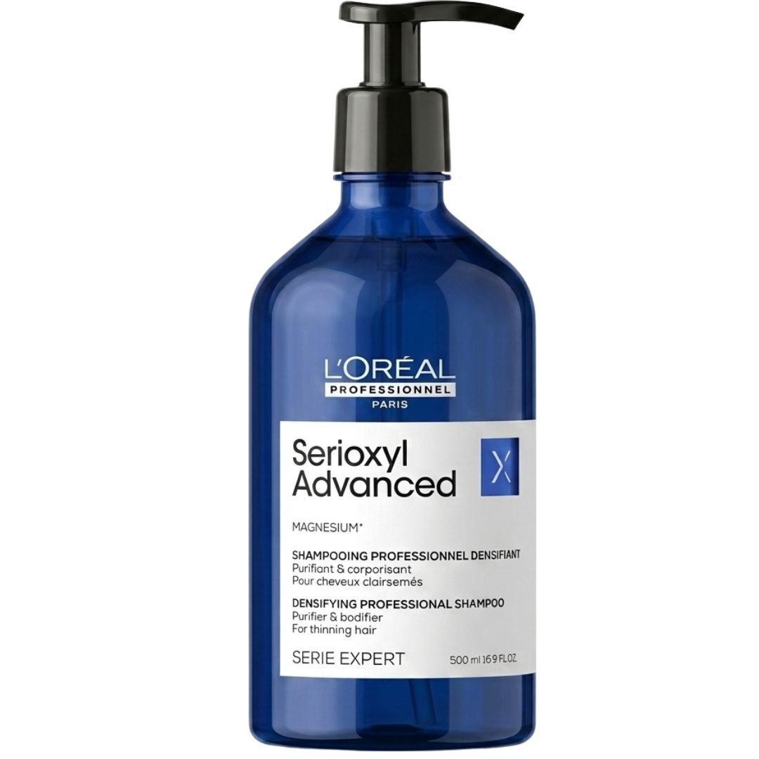 שמפו SERIOXYL לניקוי עמוק והענקת מראה נפח לשיער דליל לוריאל 500 מ"ל שמפו SERIOXYL לניקוי עמוק והענקת מראה נפח לשיער דליל לוריאל 500 מ"ל