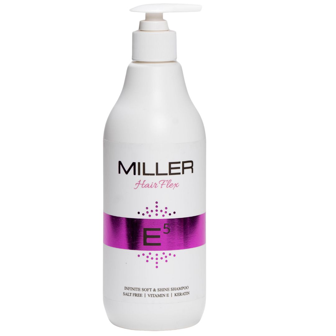 שמפו E5 ללא מלחים לשיער יבש MILLER E5 מילר 500 מ"ל שמפו E5 ללא מלחים לשיער יבש MILLER E5 מילר 500 מ"ל