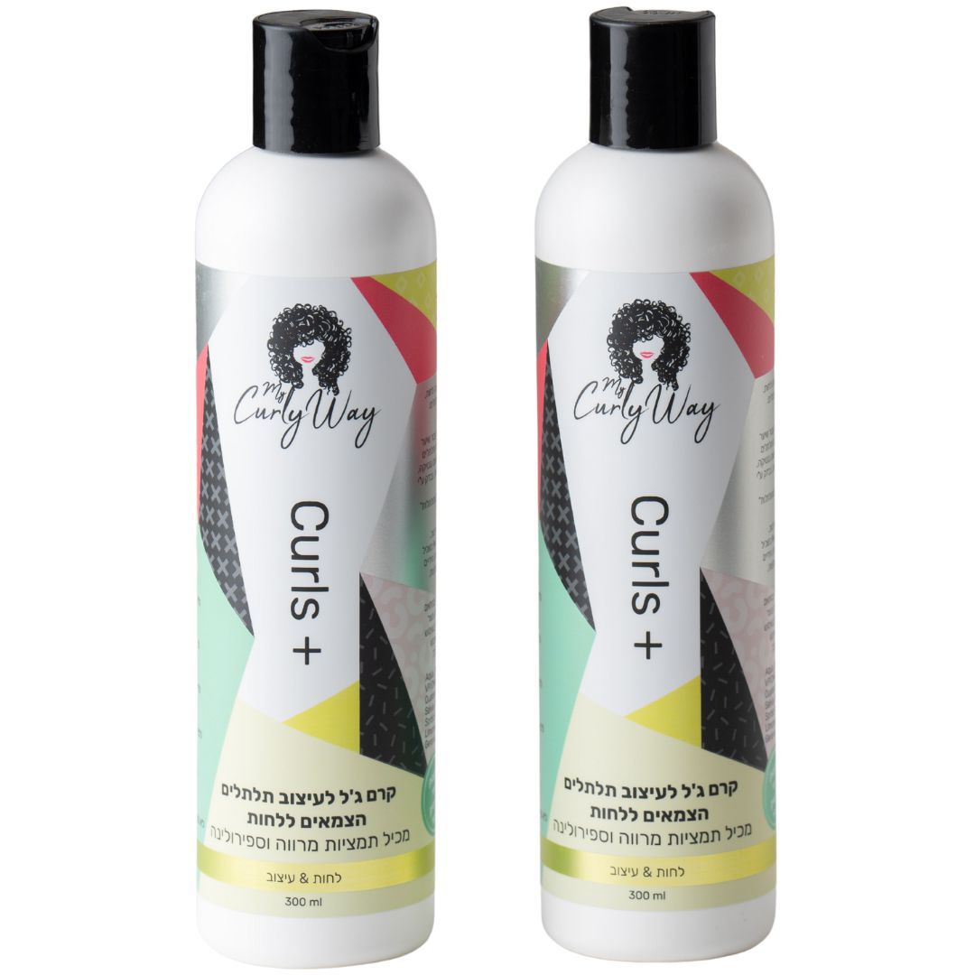 מארז זוג קרם ג'ל לעיצוב תלתלים CURLS + קרלי וואי 300 מ"ל מארז זוג קרם ג'ל לעיצוב תלתלים CURLS + קרלי וואי 300 מ"ל