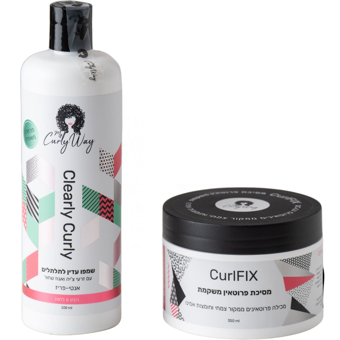 ���� ���� ������� CLEARLY CURLY  ���� ���� ��� ���� ���� 500 �"� +���� ������� ����� CURLFIX ��� ���� ���� 350 �"�