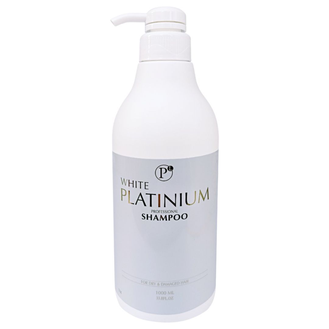 שמפו טיפולי ללא מלחים White Platinium לשיער יבש ופגום וויט פלאטינום 1000 מ"ל שמפו טיפולי ללא מלחים White Platinium לשיער יבש ופגום וויט פלאטינום 1000 מ"ל