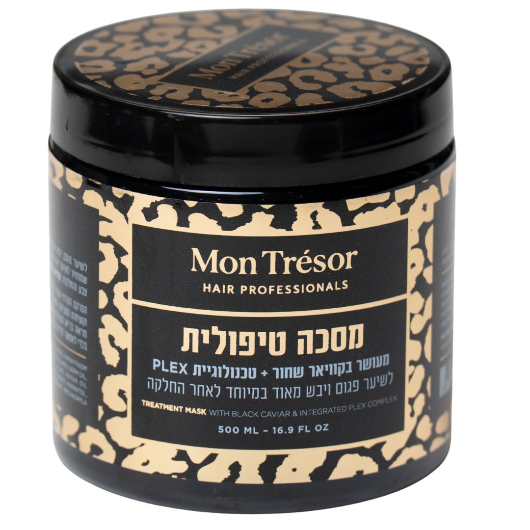מסכה טיפולית קוויאר שחור וטכנולוגיה פלקס לשיער פגום ויבש מאוד מותאמת לאחר החלקה וטיפולים כימים 500 מ"ל מסכה טיפולית קוויאר שחור וטכנולוגיה פלקס לשיער פגום ויבש מאוד מותאמת לאחר החלקה וטיפולים כימים 500 מ"ל