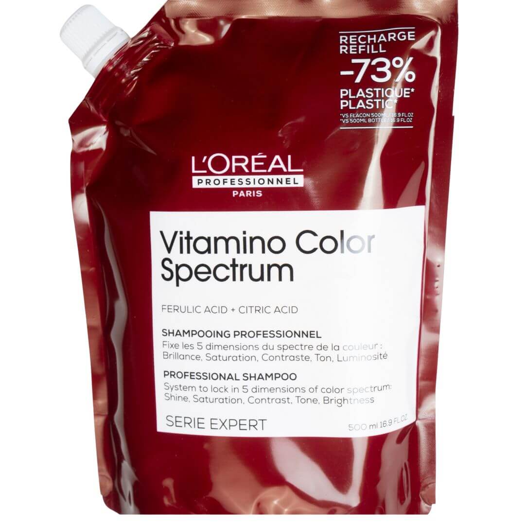 שמפו ויטמינו קולור ספקטרום לשיער צבוע LOREAL לוריאל 500 מ"ל שמפו ויטמינו קולור ספקטרום לשיער צבוע LOREAL לוריאל 500 מ"ל